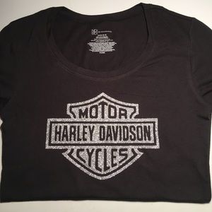 Women’s SMALL T-shirt, Glittery Harley Davidson